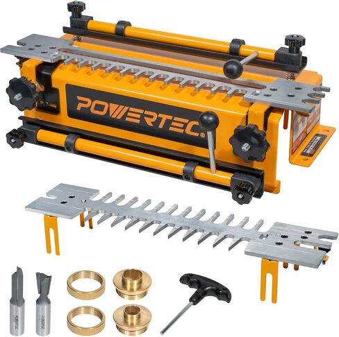 Powertec 12 بوصة تتوافق مع القوالب ، أجزاء أجهزة التوجيه ، وتوجيه الجلبة - لقطع نصف العمى ومن خلال التوابل ، مفاصل الصندوق ، و Dados في مشاريع الخشب و DIY (72069) in Saudi Arabia