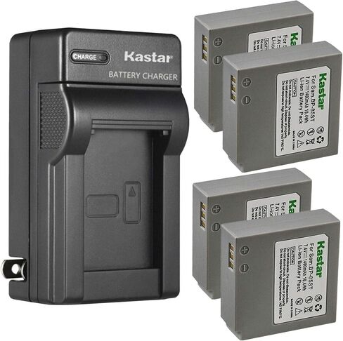 Kastar IA-BP85ST AC Wall Battery Charger Replacement for Samsung VP-MX20, VP-MX20R, VP-MX25, HMX-H100, HMX-H104, HMX-H105, HMX-H106, HMX-H1000, HMX-H1052, HMX-H1062, SC-HMX, SC-HMX10 in Saudi Arabia