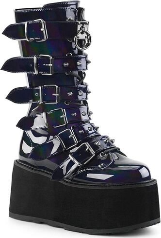 Demonia Women's Damned-225 Mid Calf Boot in Kuwait