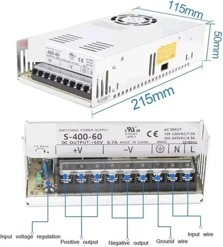 Nema34 Stepper Motor Driver Power Kit 86mm 2PH 6A 14mm Shaft 4.5/8.5/12NM Motor 400W Power Supply(Only Drive,12Nm Stepper Motor) in Saudi Arabia