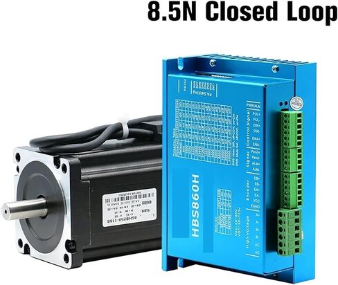 86mm 8.5N.m Nema 34 86HB250-118B Closed-Loop Step servo Motor Close Loop 2-Phase Stepper Driver SW6 HBS86H / SW8 HBS860H(with HBS86H Driver) in Kuwait