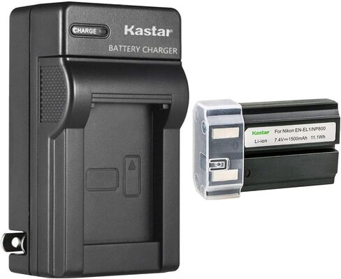 Kastar 1-Pack EN-EL1 Battery and AC Wall Charger Replacement for Nikon EN-EL1 ENEL1, Konica Minolta NP-800 NP800 Battery, Nikon MH-50, MH-52, MH-53, Konica Minolta BC-900 Charger in Kuwait
