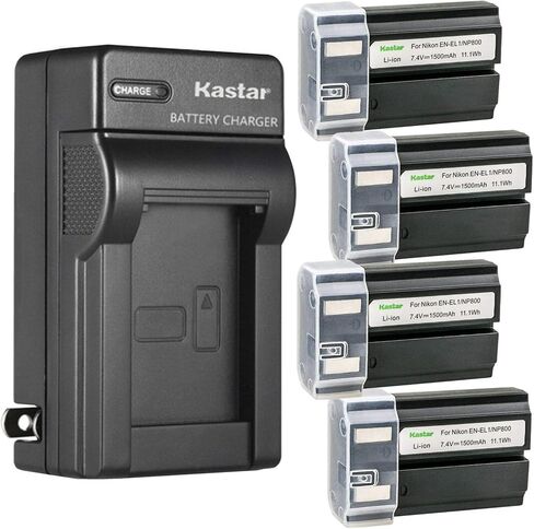 Kastar 1-Pack EN-EL1 Battery and AC Wall Charger Replacement for Nikon EN-EL1 ENEL1, Konica Minolta NP-800 NP800 Battery, Nikon MH-50, MH-52, MH-53, Konica Minolta BC-900 Charger in Kuwait