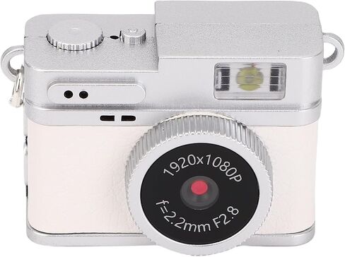 Small Digital Camera,1080P 20MP 0.96in Screen Small Keychain Video Camcorder, Digital Camera for Taking Photos Cycling Mountain Climbing (White) in Saudi Arabia