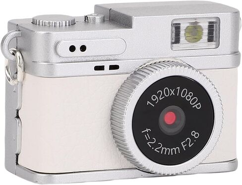 Small Digital Camera,1080P 20MP 0.96in Screen Small Keychain Video Camcorder, Digital Camera for Taking Photos Cycling Mountain Climbing (White) in Saudi Arabia