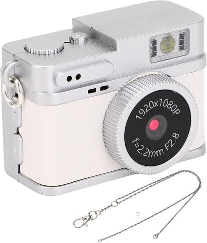 Small Digital Camera,1080P 20MP 0.96in Screen Small Keychain Video Camcorder, Digital Camera for Taking Photos Cycling Mountain Climbing (White) in Saudi Arabia