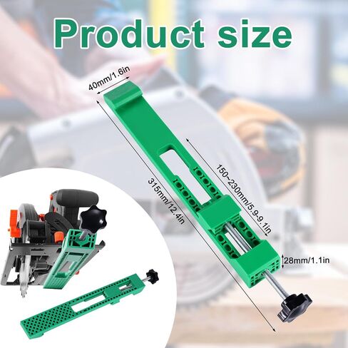 Adjustable Cutting Machine Base Guide, Circular Saw Milling Positioning Clamp Precision Wood Cutting Guide for Wood Tile Precision Cutting Tasks in Saudi Arabia