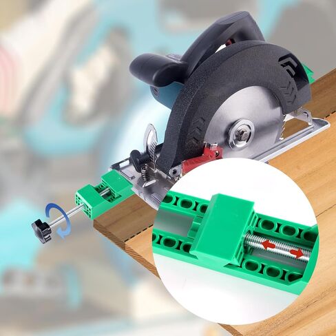 Adjustable Cutting Machine Base Guide, Circular Saw Milling Positioning Clamp Precision Wood Cutting Guide for Wood Tile Precision Cutting Tasks in Saudi Arabia