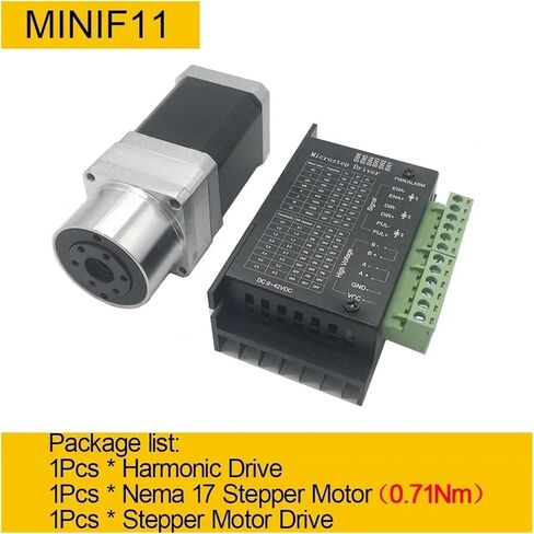 Mini Harmonic Drive Stepper Motor Kit ، منصة الدوارة ، مقسم CAM ، 4 محور ، محرك (MINF11-42STEP-0.56NM ، 30 إلى 1) in Kuwait