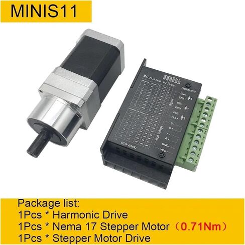 Mini Harmonic Drive Stepper Motor Kit Joint,Rotating Platform,Cam Divider,4 axis,Motor(MINS11-42step-0.7Nm,80 to 1) in Saudi Arabia