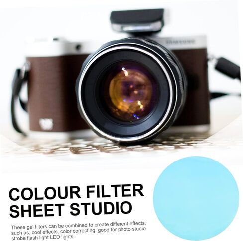 10pcs Colorful Sunset Light Film Photo Color Correction Gel Filters for LED Lights for Photography and Effects in Saudi Arabia