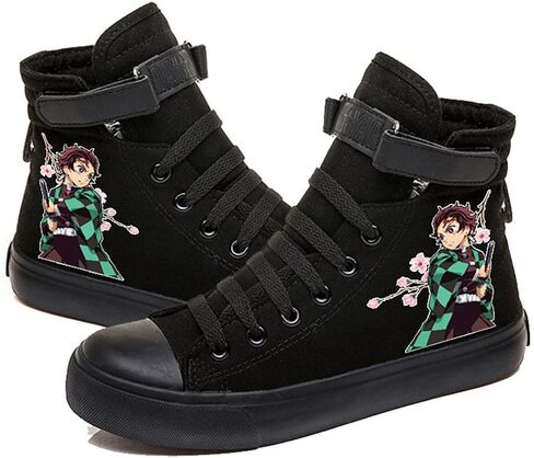 DIOMMELL Nezuko Tanjiro Zenitsu Shinobu Sneakers High Top Shoes Anime Gift in Saudi Arabia