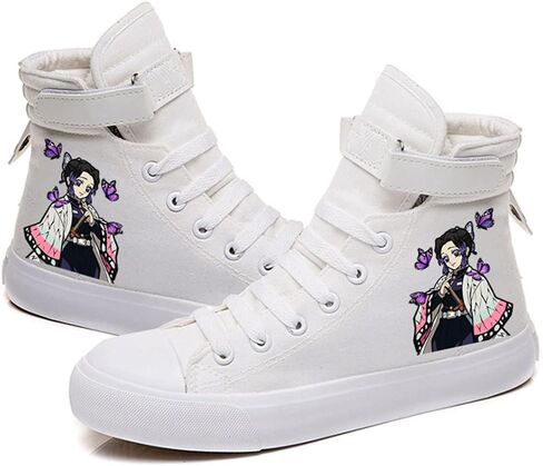 DIOMMELL Nezuko Tanjiro Zenitsu Shinobu Sneakers High Top Shoes Anime Gift in Saudi Arabia