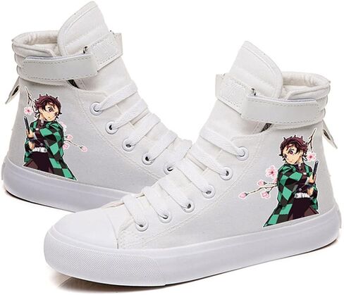 DIOMMELL Nezuko Tanjiro Zenitsu Shinobu Sneakers High Top Shoes Anime Gift in Saudi Arabia
