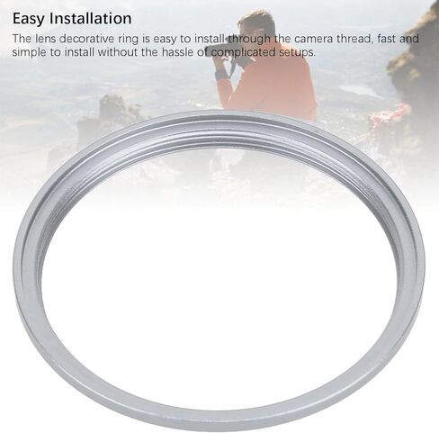 Metal Lens Decoration Ring Lightweight Protective Lens Ring for X100 V VI F T S Camera (Red) in Saudi Arabia