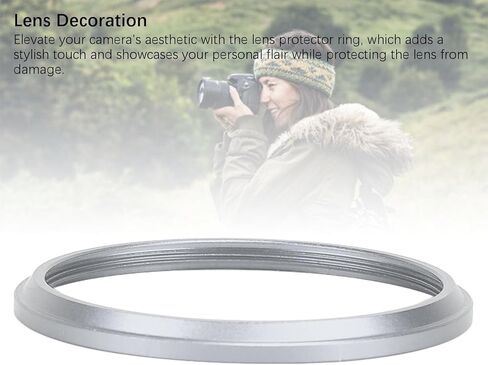 Metal Lens Decoration Ring Lightweight Protective Lens Ring for X100 V VI F T S Camera (Red) in Saudi Arabia