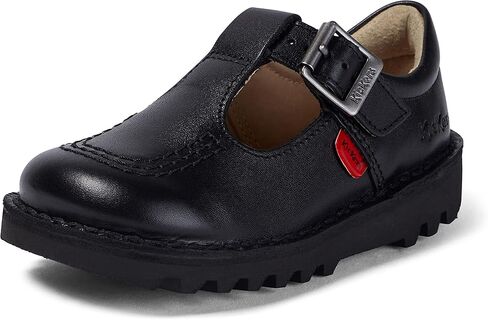 Kickers Kick T I Core Black Leather Shoes-UK in Kuwait
