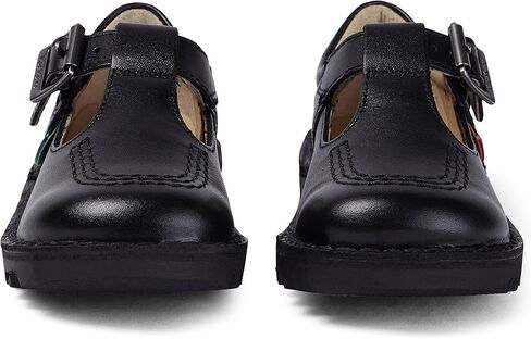 Kickers Kick T I Core Black Leather Shoes-UK in Kuwait