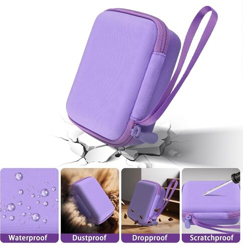 Kids Camera Case for Fretrecy/PURULU/Makolle/teslahero Kids Camera Toy,Storage case can holder for tripod and camera accessories,Pink Case in Saudi Arabia
