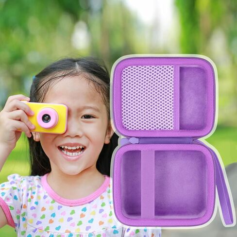 Kids Camera Case for Fretrecy/PURULU/Makolle/teslahero Kids Camera Toy,Storage case can holder for tripod and camera accessories,Pink Case in Saudi Arabia