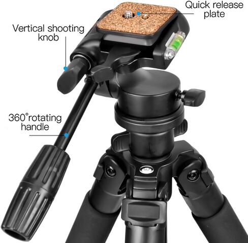 Gosky 61-inch Tripod and Car Window Mount for Spotting Scopes, Binoculars, Cameras in Kuwait