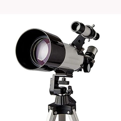 Astronomical Telescope for Beginners Refractor Telescope for Kids and Adults with Tripod Observing Moon and Scenery Binoculars (Color : Black) (White) in Kuwait