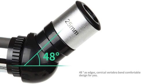 Astronomical Telescope for Beginners Refractor Telescope for Kids and Adults with Tripod Observing Moon and Scenery Binoculars (Color : Black) (White) in Kuwait