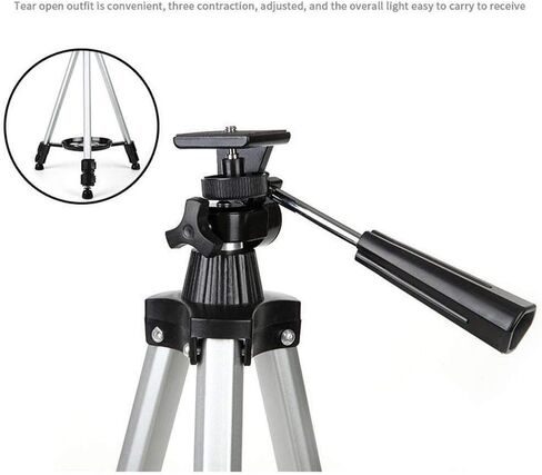 Astronomical Telescope for Beginners Refractor Telescope for Kids and Adults with Tripod Observing Moon and Scenery Binoculars (Color : Black) (White) in Kuwait