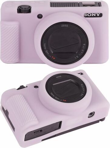 حالة كاميرا ZV-1F ، حالة حماية من السيليكون الناعمة لـ Sony ZV1F/ZV-1M2/ZV-1 Mark II (ليس لكاميرا Vlog ZV1) ، غطاء ZV1F خفيف الوزن (القهوة) in Kuwait