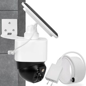 حزمة-قوس جدار ركن في ركن Uogw + كابل تمديد الطاقة 20 قدمًا لـ Eufy Security Solocam S340 ، محول الطاقة وكابل نوع C ، زوايا ممتدة لكاميرا Eufy ، احصل على أفضل منظر