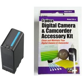 Accessory Kit Compatible with Synergy Digital, Works with Sony PXW-Z280 Camcorder includes: ZELCKSG Care & Cleaning, ACD783 Battery