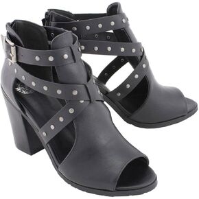 Milwaukee Leather MBL9454 نساء سوداء سوداء سود