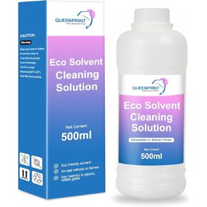 محلول تنظيف حبر المذيبات ECO Queenprint لـ TX800 XP600 DX5 DX7 وللصودات ROLAND MIMAKI MUTOH PRINTHEAD CLEANING CLEANING CLEANING SILIDE