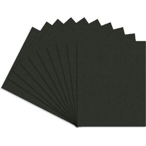CountryArtHouse Textured Black Acid Free 11x14 Backing Board - Uncut Photo Mat Board - 1 Sheet