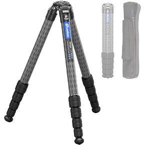 Professional Camera Tripod, 60" Compact Carbon Fiber Travel Lightweight Tripod Stand for DSLR Video Camcorder, Max Load 44lbs/20kg