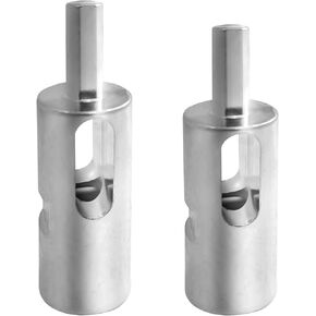 2Pcs EZ Twist Ties Tool for 9 and 11 Gauge Drill Chuck, High-Tensile Wire Easy Twist Tools for Fixing Chain Link Fence and Loop Fences, Compatible with 3/8" Power Drills