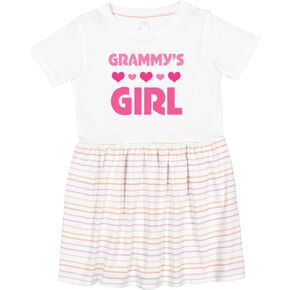 inktastic Grammy's Girl Granddaughter Toddler Dress