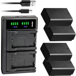 Kastar 4-Pack EN-EL25 Battery and LTD2 USB Charger Replacement for Nikon EN-EL25, ENEL25 EN-EL25a, 4241 Battery, Nikon MH-32 Charger and Nikon Z50, Z 50, Nikon Z FC Mirrorless, Z Series Digital Camera