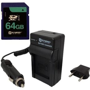 مجموعة ملحقات التآزر الرقمية ، متوافقة مع Panasonic AG-OX180 4K Camcorder تشمل: بطاقة الذاكرة SY-SD64GB ، شاحن SDM-125