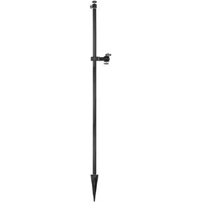 56 inch Security Camera Mount, Heavy Duty Trail Camera & Solar Pak Battery Mounting Post with 360° Rotatable 1/4" Ball Head Mount, Multi-Pivot Stable Rugged Steel Post(Black)