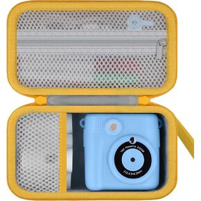 for ESOXOFFORE/Dylanto/MgaoLo/Gofunly/GKTZ/WEEFUN Kids Camera Instant Print Camera Hard Carrying Storage Case,Storage Case Compatible with camera toy and Print Paper,Pink Case