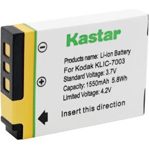 Kastar KLIC-7003 K7003 Compatible Li-Ion Battery for Kodak EasyShare M380, EasyShare M381, EasyShare M420, EasyShare V803, EasyShare V1003, EasyShare Z950