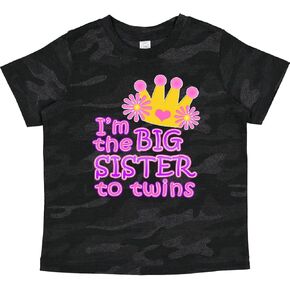 inktastic I'm The Big Sister to Twins. Toddler T-Shirt