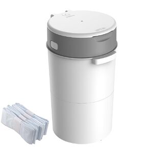 Bellababy Diaper Pail, Upgrade Baby Diaper Bin with Double Odor Locking, Includes 4 Refills (270 inches/pcs), Compact Design for Nursery