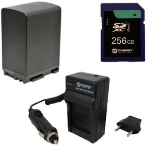 Synergy Digital Accessory Kit, Compatible with Canon XA40 Professional UHD 4K Camcorder includes: SDM-1503 Charger, ACD788 Battery, KSD256GB Memory Card