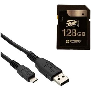 مجموعة ملحقات التآزر الرقمية ، متوافقة مع JVC GY-HM850 Prohd Camcorder تشمل: كابل USBM USB ، بطاقة الذاكرة SY-SD128GB
