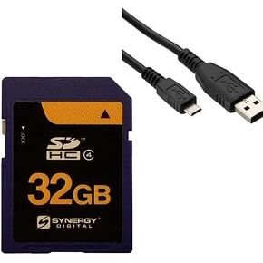 Synergy Digital Accessory Kit, Compatible with JVC GY-HM850 ProHD Camcorder includes: USBM USB Cable, SY-SD32GB Memory Card