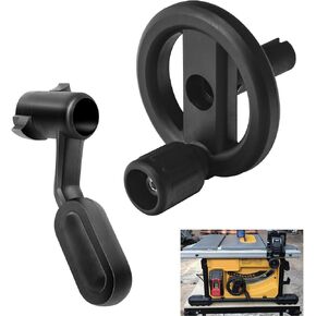 5140117-78 Replacement Table Saw Bevel Handle & 5140117-77 Table Saw Wheel for De-Walt DW745, DWE7480, DW7450, DW745-AR Replaces 5140032-55, 514003255, 514011778, 5140032-48, 00099005140032-48