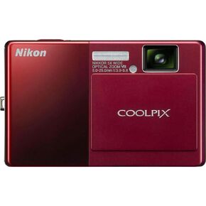 Nikon Coolpix S70 12.1MP Digital Camera with 3.5-inch OLED Touch Screen and 5x Wide Angle Optical Vibration Reduction (VR) Zoom (Champagne & Light Brown)