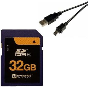 Synergy Digital Accessory Kit, Compatible with Canon XA11 Compact Full HD Camcorder includes: USB5PIN USB Cable, SY-SD32GB Memory Card